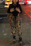 Fashionkova - Camouflage Street Camouflage Print Pants Straight Bottoms