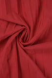 Fashionkova Red Casual Solid Frenulum Pleated V Neck Long Sleeve Dresses