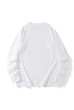 Fashionkova - White Casual Daily Print Letter O Neck Tops