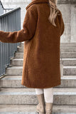 Fashionkova - Khaki Casual Solid Buckle Solid Color Turndown Collar Outerwear