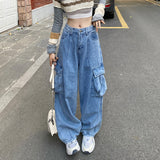 FashionKova - High Street Pocket Baggy Cargo Jeans