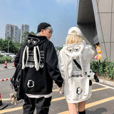 Fashionkova   Animal Women Hoodies Printed Kawaii Rabbit Hoodie Sweatshirt Tops Cute Bunny Graphic Outerwear Pink Black Couple E Girls Hoodie