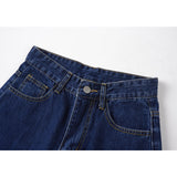 Fashionkova  Blue High Waist Women's Straight Jeans Black Vintage Baggy Streetwear Harajuku Korean Fashion Girl Denim Trouser Wide Leg Pants