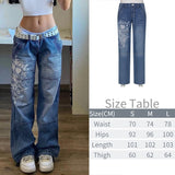 Fashionkova  2022 Spring Summer Y2K Flare Jeans Women Aesthetic Casual Low Waisted Cargo Pants Retro Vintage Trousers Streetwear