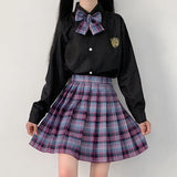 Fashionkova  Summer Gothic Y2k Woman Skirts Pink Stripe Plaid Harajuku Trim Pleated  Punk Dark Fashion 2023 Academia Aesthetic E-Girl Clothes