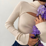 Fashionkova   Basic Turtleneck Sweater Women Winter Warm Jumper Long Sleeve Tops Slim Solid Hollow Clothes Female Slim Knitted Pullover Black