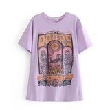 Fashionkova  Doors Tour Classice Tee Shirts Woman Summer Short Sleeve Round Neck Cotton Tshirts Casual Vintage Boho Graphic T-Shirts 2022