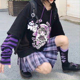 Fashionkova   Japanese Moletom Anime Hoodies Cartoon E Girl Y2K Gothic Harajuku Aesthetic Zip Up Hoodie Pullover Women Sweatshirts Emo Clothes