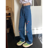 Fashionkova  Womens Jeans High Waist GJBD Original Design Fashion Streetwear Pants Harajuku Baggy Casual Vintage Wide Leg Mom Denim Trouser