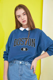 Fashionkova Printed Boyfriend Knitted Sweatshirt