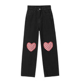 Fashionkova  Blue High Waist Women's Straight Jeans Black Vintage Baggy Streetwear Harajuku Korean Fashion Girl Denim Trouser Wide Leg Pants