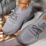 Fashionkova  Sneakers Shoes 2022 Fashion Breathable Lace Up Platform Women Vulcanize Shoes Summer Flat Mesh Sports Shoes Woman Running Shoes