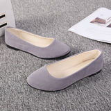 Fashionkova Slip On Women Flats Shoes Candy Color Pointed Toe Female Loafers Large Size Shoes Woman Spring Flock Ladies Ballet Flats WSH2214