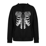 Fashionkova  Rhinestone Butterfly Autumn Gray Zip Up Oversized Hoodie Anime 90S Aesthetic Grunge Streetwear Women Cyber Y2k Sweatshirts 2024