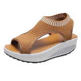 Fashionkova  Plus Size Sandals Women 2022 Fashion Casual Platform Sandals Women Shoes Comfort Summer Soft Sport Sandals Breathable Sneakers