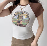 FashionKova - American Cowgirl Baseball Tee