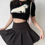 FashionKova - Pink Plush Kitty Pullover Sweater ~ HANDMADE