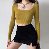 FashionKova - 1960 Mustard Wave Sweater