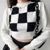 FashionKova - Right Move Checker Sweater