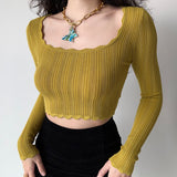 FashionKova - 1960 Mustard Wave Sweater