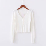 FashionKova - Knitted Clasp Open Cardigan