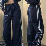 FashionKova - Piping Detail Baggy Sweatpants