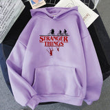 Fashionkova  Women Harajuku Hoodies Stranger Things Print Casual Long Sleeve Sweatshirts Streetwear Winter Fashion Oversized Hoodie Sudadera