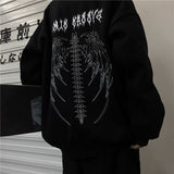 Fashionkova  Autumn Women Sweatshirts Couple Harajuku Streetwear Anime Printed Oversized Hoodies Men Y2K Hip Hop Long Sleeve Hooded Pullovers