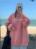 Fashionkova  Kawaii Reflective Bear Oversized Sweatshirt Women Harajuku Loose Hoodies Female Hip Hop Angel Pullover Top Korean Style