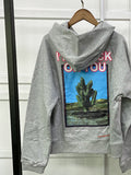 Fashionkova  Back Pattern Graphic Hoodies Woman Hooded Pockets Cotton Cozy Sweatshirts Pullovers Femme Vintage Rock Hoodie