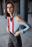 Fashionkova Ribbon Detail Knitted Sweatshirt