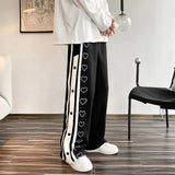 Fashionkova  Y2K Women Streetwear Harajuku Korean Wide Leg Oversize Pants Casual Black Baggy Sweatpants Men Hippie 90S Alt Trousers Clothes