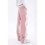 Fashionkova   Pink Women's Jeans Wide Leg Pants High Waist Baggy Vintage Straigh Denim Pants Casual Street Hip Hop Fashion Mom Denim Trouser