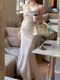 Fashionkova Midi Strapless Dress Women Elegant French Summer Fashion Evening Party Lady Vestidos Vintage Spring Dresses Female Clothes