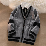 Fashionkova  Knitted Cardigan Sweater Women Korean Style Single Breasted Kawaii V-Neck Loose Pullover Preppy JK Coat Soft Jumper Top