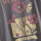 Fashionkova  Plant&Flower Graphic T-Shirts Woman Summer Short Sleeve O Neck Cotton Tee-Shirts Femme Casual Vintage Tshirts Tops