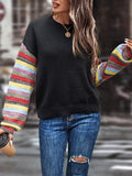 Fashionkova  Women's Autumn And Winter Landscape New Knitted Sweater Shirt Round Neck Loose All-Match 2022 Hot Fashion