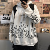 Fashionkova  Autumn Women Sweatshirts Couple Harajuku Streetwear Anime Printed Oversized Hoodies Men Y2K Hip Hop Long Sleeve Hooded Pullovers