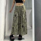 Fashionkova  2022 Spring Summer Fairy Grunge Long Tulle Skirts Women Kawaii Plaid Black Skirt Harajuku Low Waisted Skirt Korean