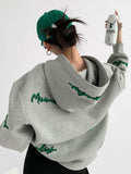 Fashionkova  Vintage Gray Oversize Hoodies Women Harajuku Hip Hop Embroidery Loose Sweatshirts Long Sleeve Casual Tops Grunge Korean