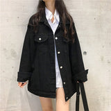 Fashionkova  Jackets Women Striped All-Match Females BF Harajuku Stand Collar Zipper-Pocket Leisure Streetwear Popular Wind-Proof Outwears