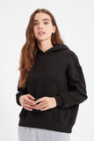 Fashionkova Rib Detailed Basic Şardonlu Knitted Thick Sweatshirt