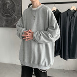 Fashionkova  Men Sweatshirts 2022 Autumn Winter Fashion Solid Color Long Sleeve Pullover Male Korean Harajuku Oversized Hoodies Streetwear