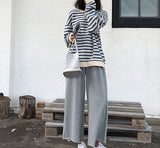 Fashionkova  Hoodies Women Harajuku Gothic Stripe Cotton Hoodie Clothes 2022 Autumn Long Sleeve Loose Kawaii Korean Thin Sweatshirt Kpop Tops