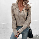 FashionKova Knitted Ribbed Women Sweater  Long-Sleeved Pullovers Solid Streetwear Sweatshirt Female Jumpers Chic Knitwear