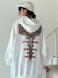 Fashionkova  Gothic Jesus Print Oversize Hoodie Women Vintage Harajuku White Crewneck Sweatshirts Pullover Female Mall Goth Tops
