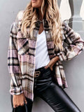 Fashionkova  Autumn Jackets Coats Women Winter Plaid Jacket Women Long Checkered Jacket Woman Overshirt Female Shirt Coat For Women 2022