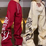 FashionKova - Stitch Design Logo Baggy Sweatpants
