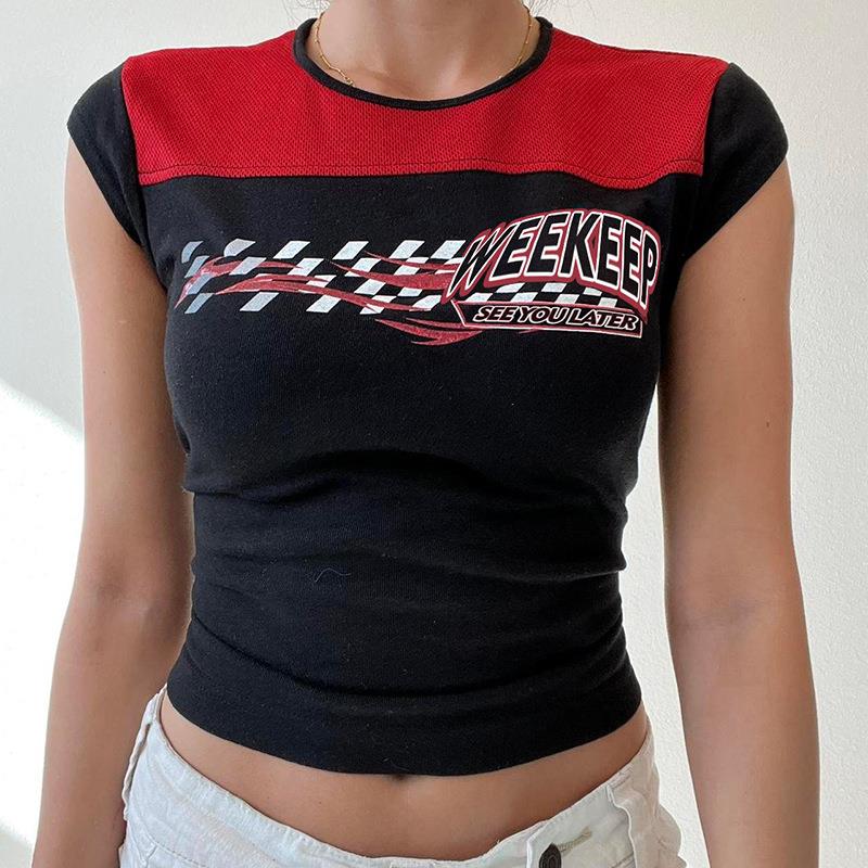 FashionKova - Vintage Logo Print Short Sleeve Tee