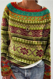 Fashionkova - Multicolor Casual Color Block Contrast O Neck Tops